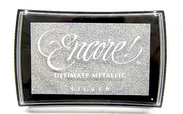 Stempelkissen metallic silber 97x63mm